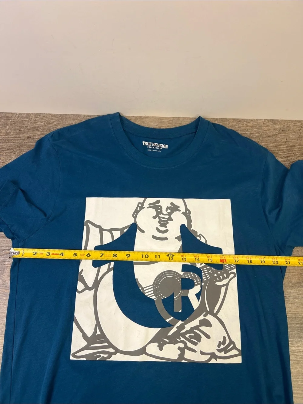 True Religion Buddha Logo Graphic T-Shirt Blue Men’s Large